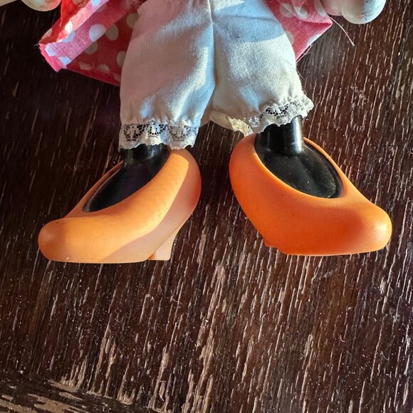 Vintage Minnie Mouse Applause Doll 9" With Polka Dot Dress & Bow - Picture 7 of 10
